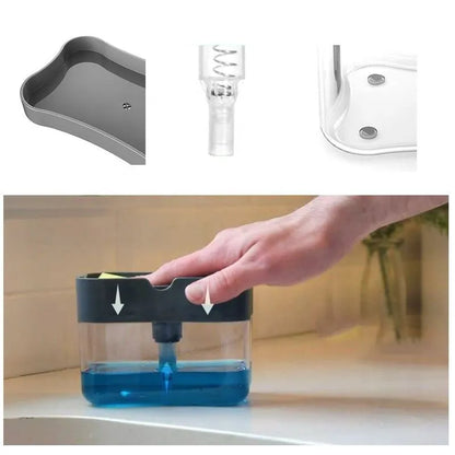 Scrubbing Liquid Detergent Dispenser Press Type