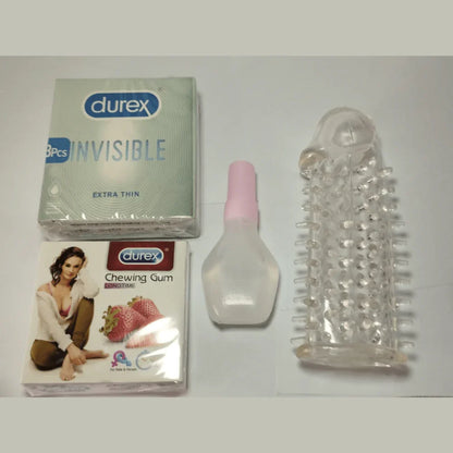 New Shape Washable Reusable Silicon Crystal Spike The Best Crystal Condom Variety in Pakistan