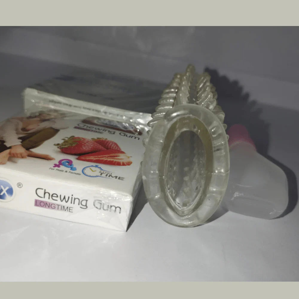 New Shape Washable Reusable Silicon Crystal Spike The Best Crystal Condom Variety in Pakistan